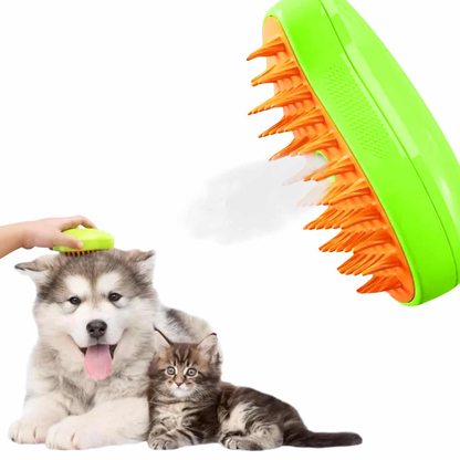 Cepillo de Vapor 3 en 1 para Mascotas